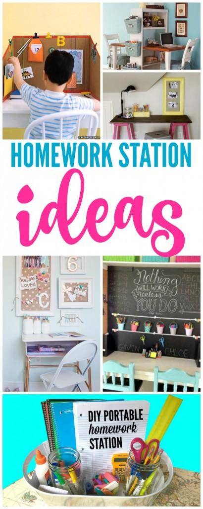 Homework Station Pinterest
