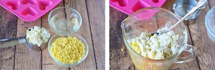 Lotion bars are amazing for winter skin. I love to toss a few in the center console of my car! In fact, these homemade lotion bars are an amazing leak-free way to moisturize your skin!