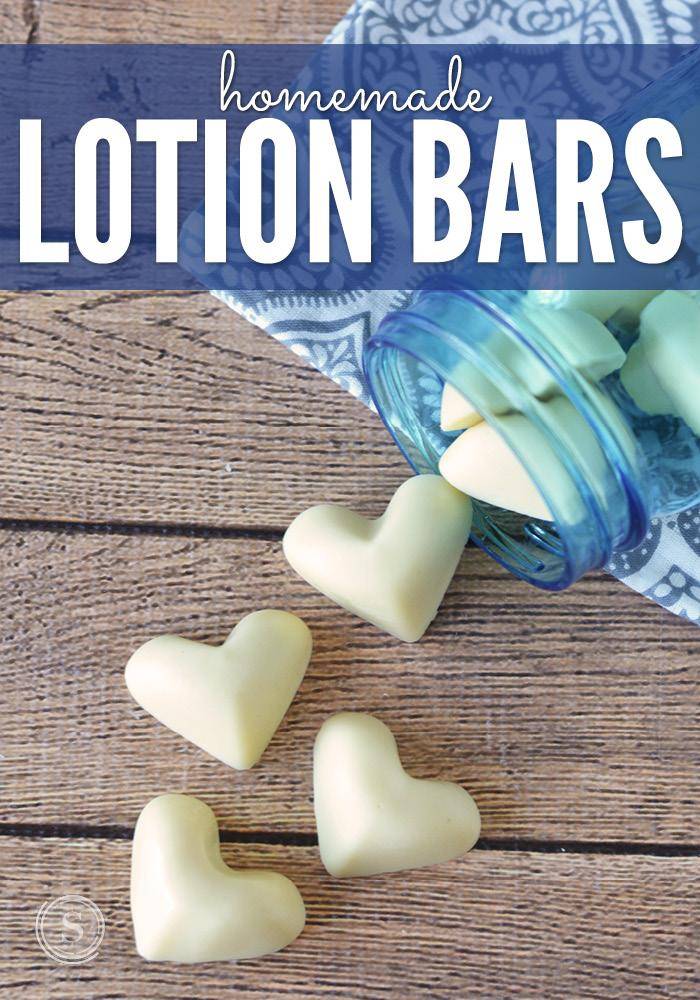 Lotion bars are amazing for winter skin. I love to toss a few in the center console of my car! In fact, these homemade lotion bars are an amazing leak-free way to moisturize your skin!