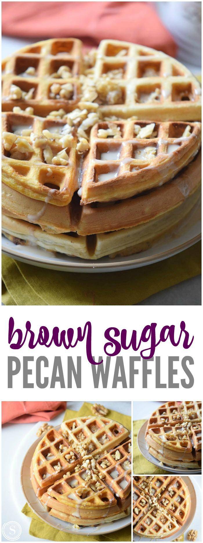 Brown Sugar Pecan Waffles
