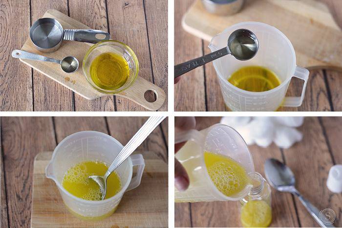 This homemade make up remover uses just 3 ingredients to strip away your make up while being delicate on your face.