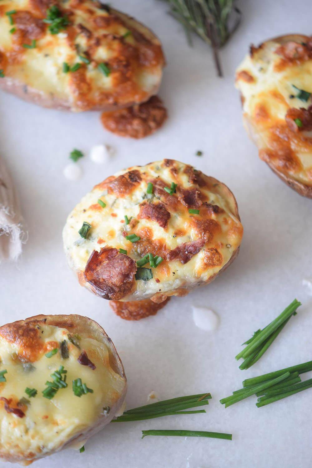 Freezer Friendly Potato Skins