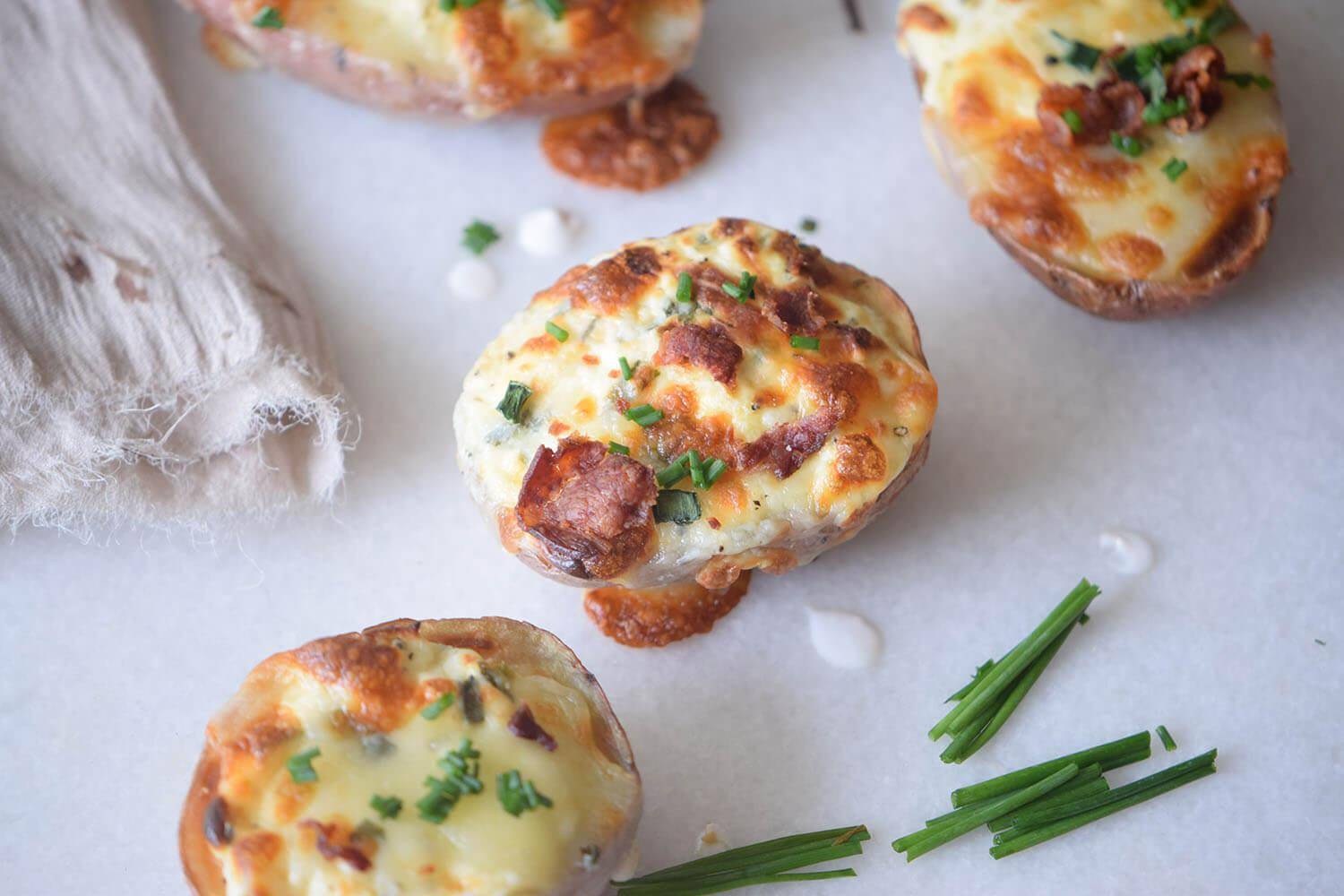 Freezer Friendly Potato Skins