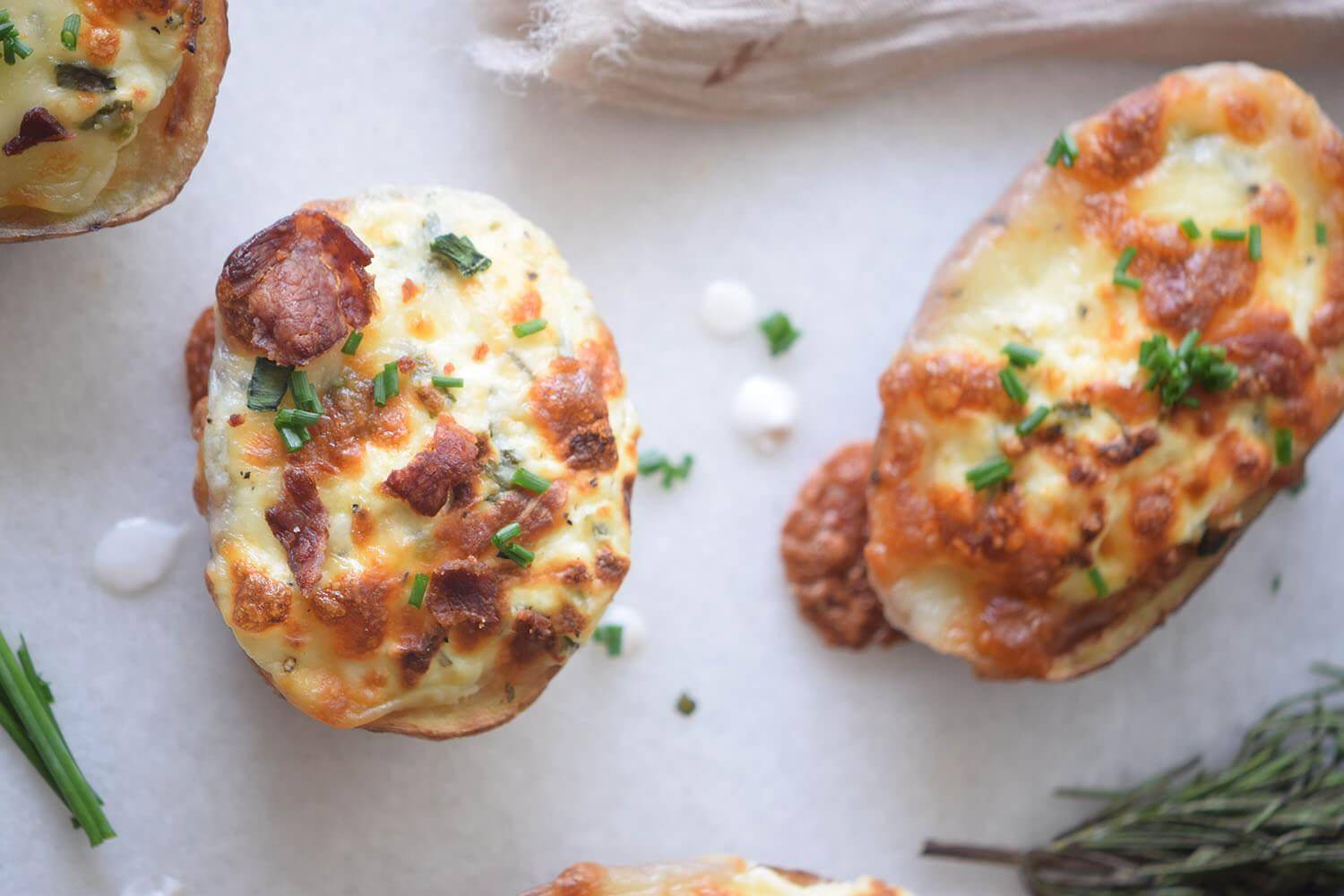 Freezer Friendly Potato Skins