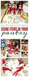 Elf on the Shelf Ideas Using Items in Your Pantry! - Passion For Savings
