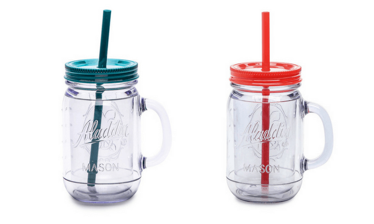 Aladdin Mason Tumbler Cups with Straws as low as $4!