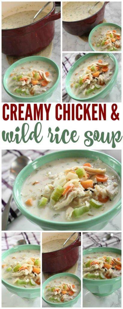 YUM! This delicious Creamy Chicken & Wild Rice Soup Recipe is perfect for Fall and Winter!