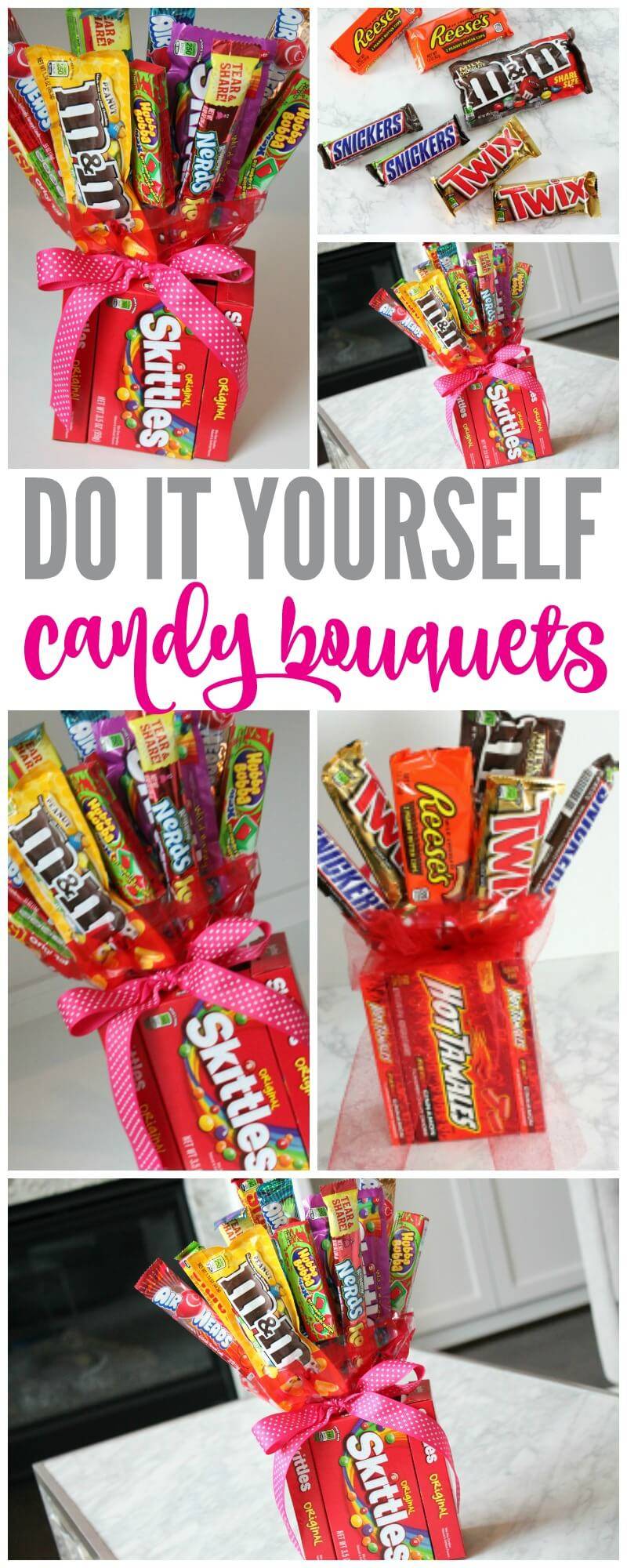 HOW TO MAKE DIY CHOCOLATE BOUQUET IN BASKET / SIMPLE IDEA FOR