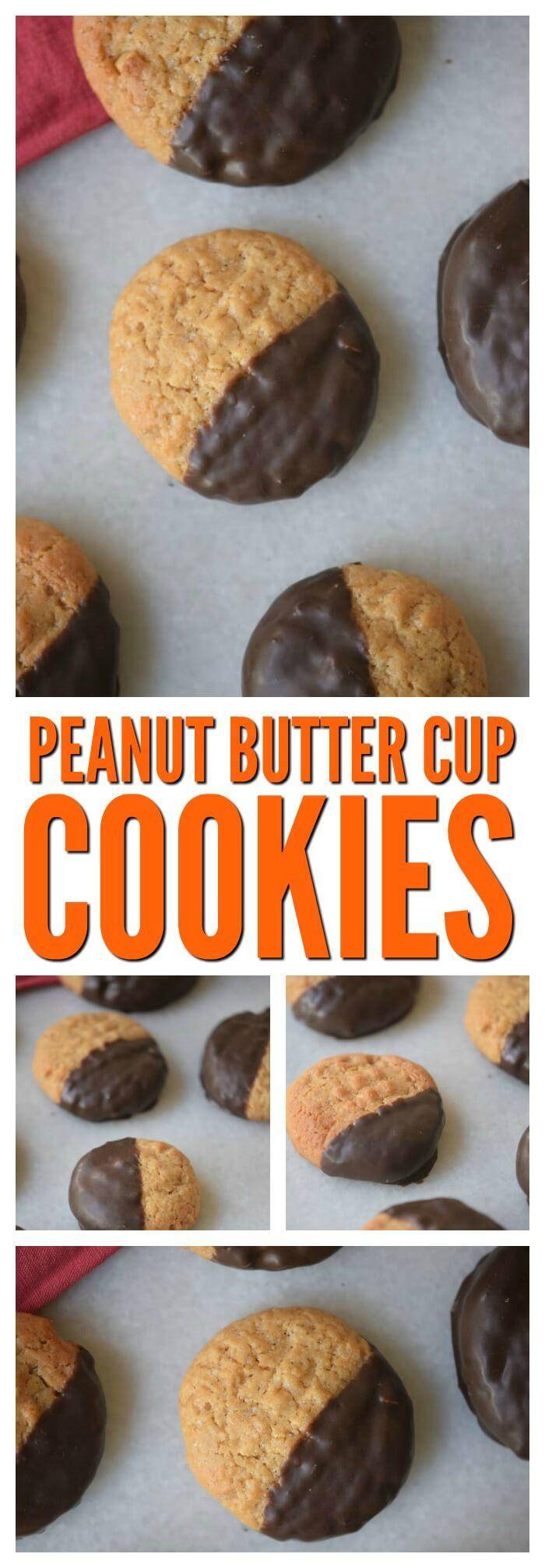 Peanut Butter Cup Cookies Homemade Recipe! One of our family favorite cookies for anytime or holidays!