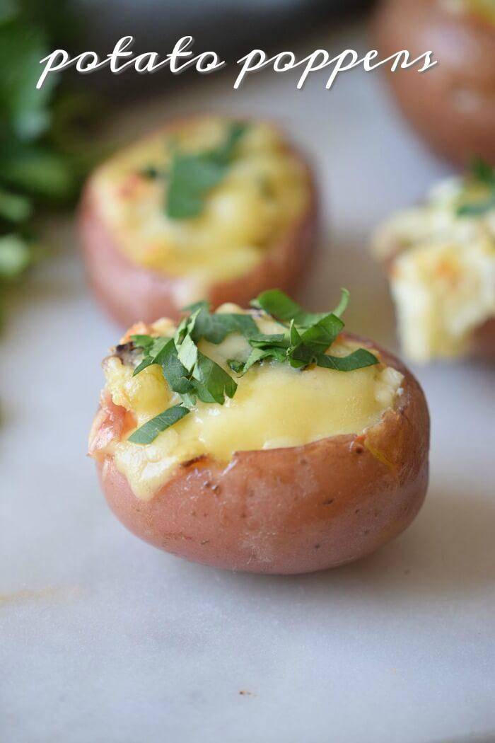Potato Poppers Recipe! An easy Appetizer and Side Dish Recipe for any meal or party! So easy to make and so yummy!