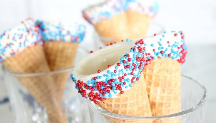 4th of July Ice Cream Cones