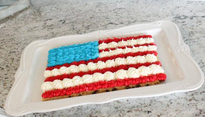 American Flag Cookie Cake from Passion for Savings 