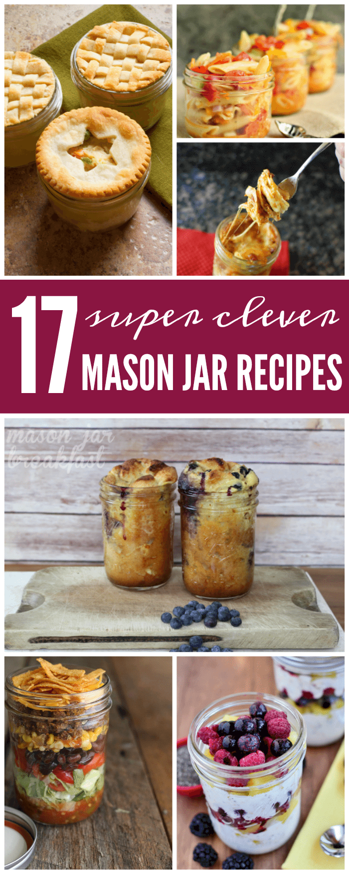 YUM! These 17 Clever Mason Jar Recipes for People on the Go are amazing and delicious