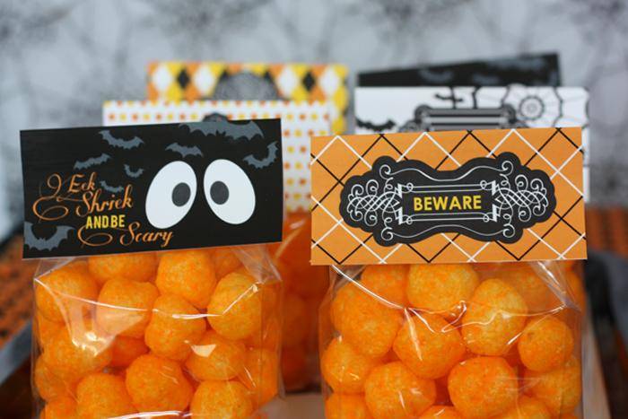 Cheese Puffs Easy Halloween Party Food Ideas for Kids
