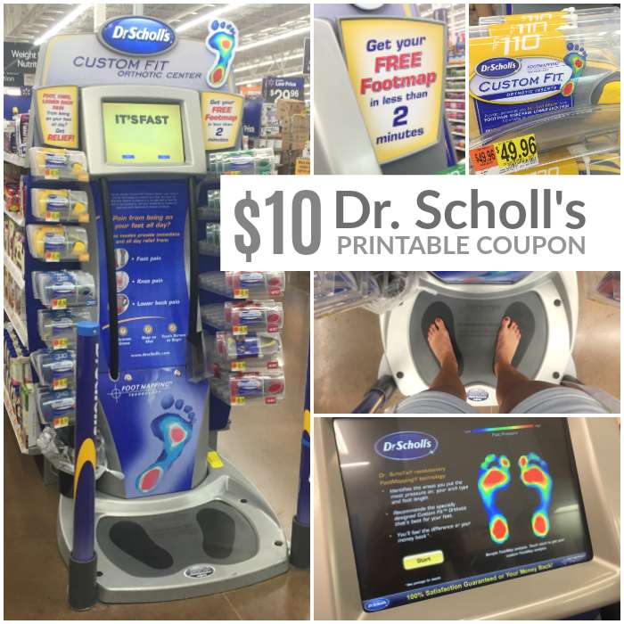 Dr. Scholl's Printable Coupon saves you $10 on new Custom Fit Orthotic Inserts! Do you have aching feet or lower back pain? Get your custom fit today!