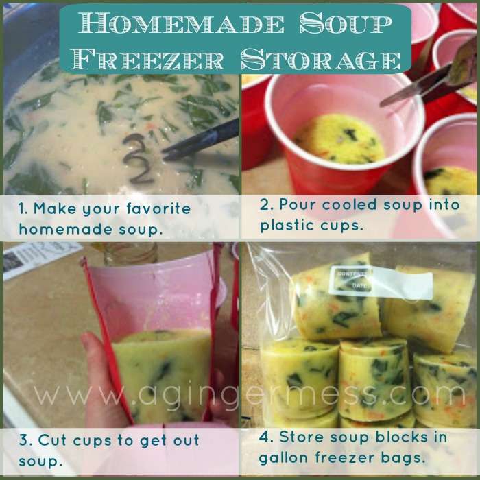 Freeze Individual Soup Servings 