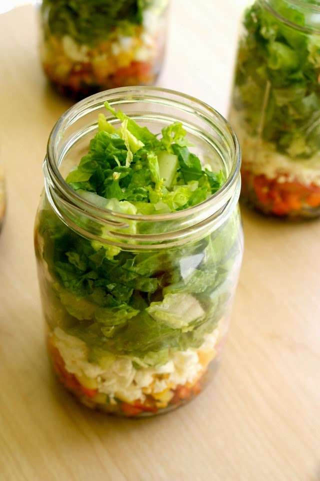 Salad in a Jar Meal Prep