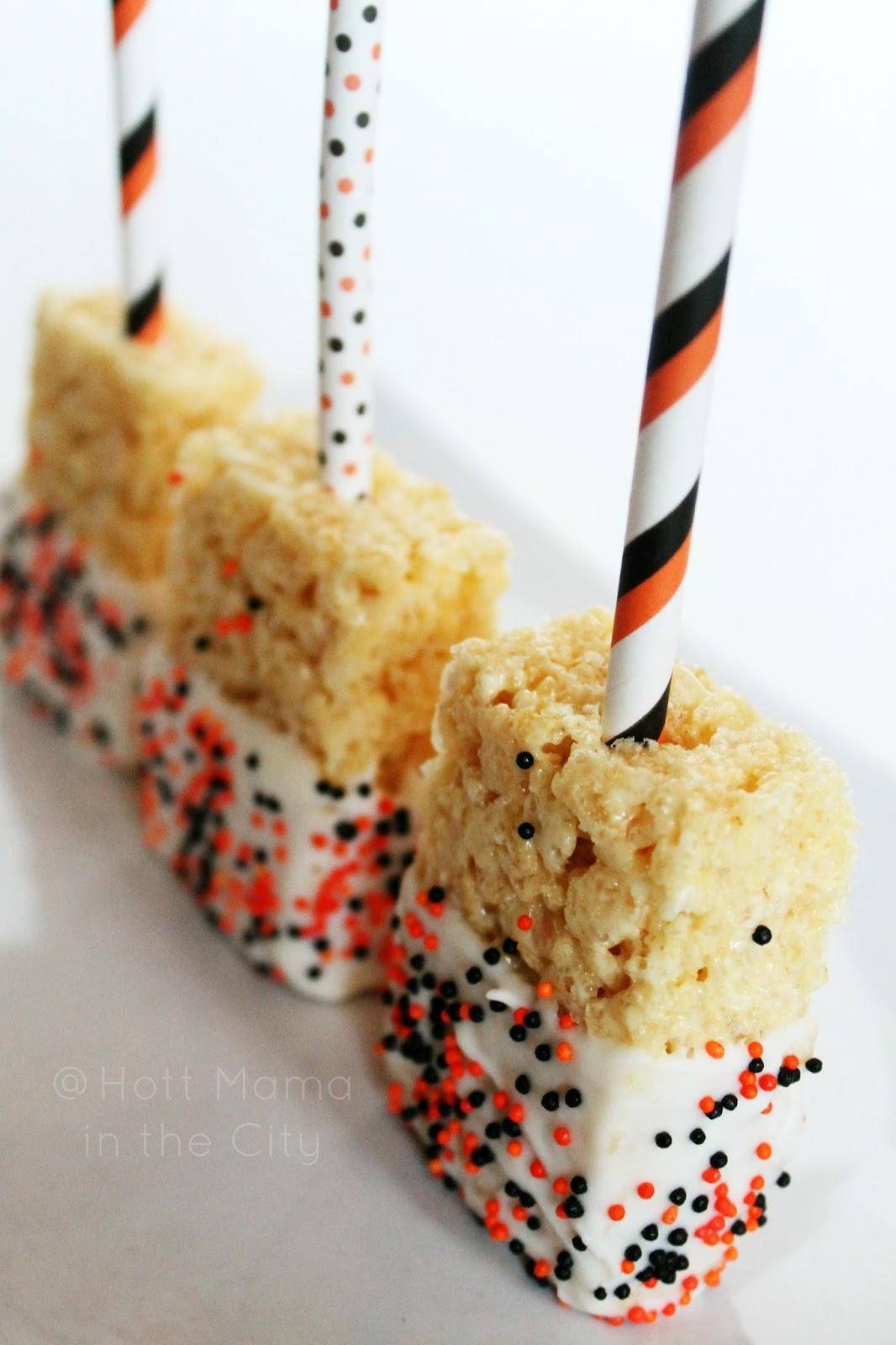 Halloween Krispy Pops Easy Party Food Idea