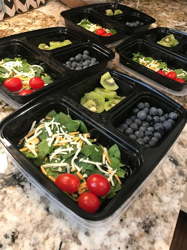Meal Prep in Storage Containers for the Week