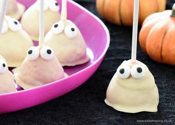 Strawberry Ghost Pops Easy Halloween Party Food Ideas for Kids