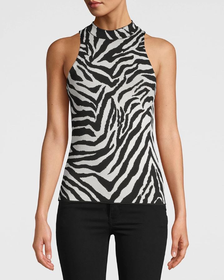 White House Black Market Sale - woman in mock neck top