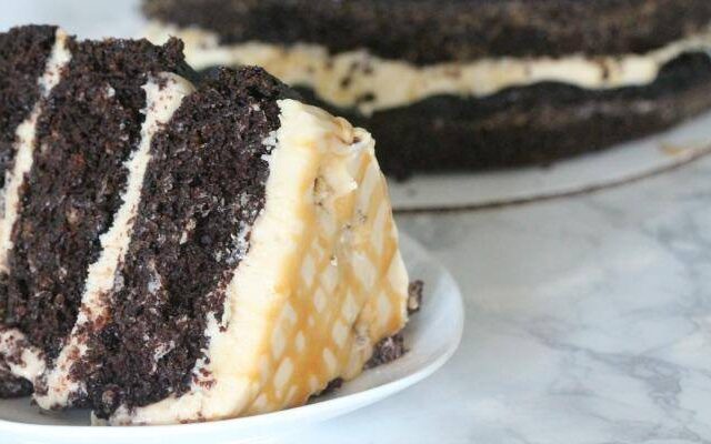 Salted Caramel Chocolate Cake Recipe Featured
