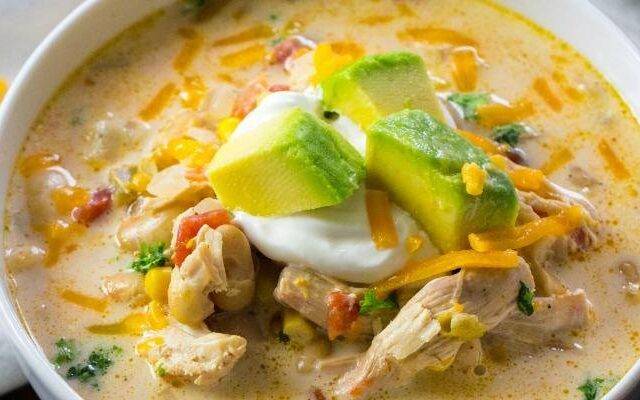 White Chicken Chili Crock Pot Recipe Featured