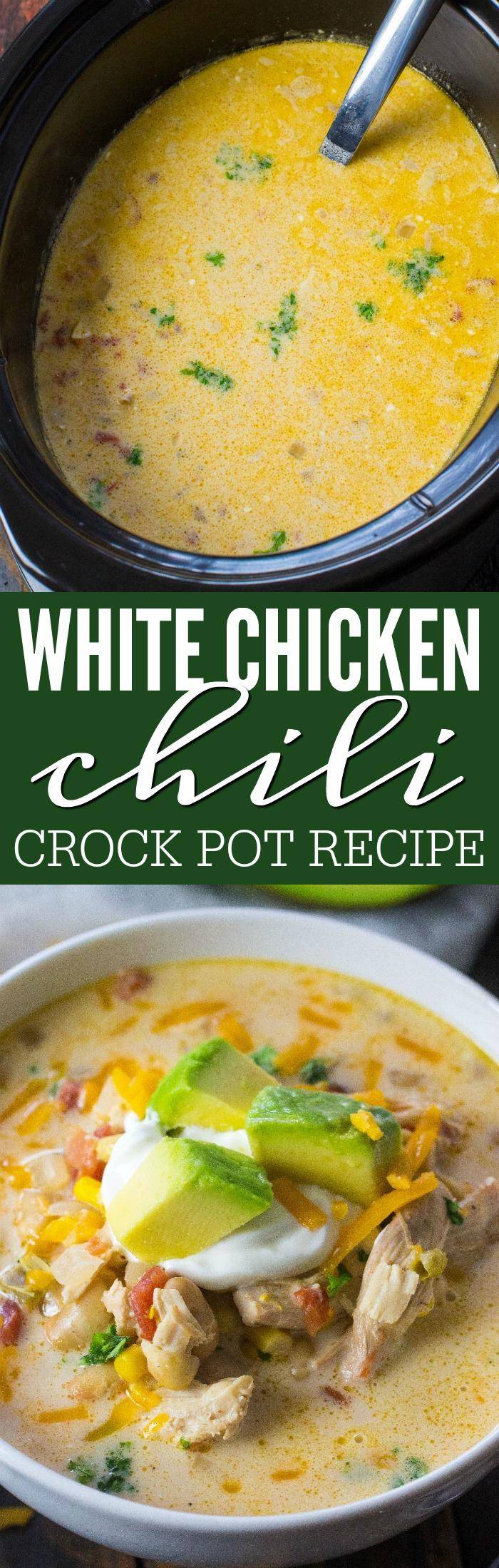 White Chicken Chili Crockpot Recipe! - Passion For Savings
