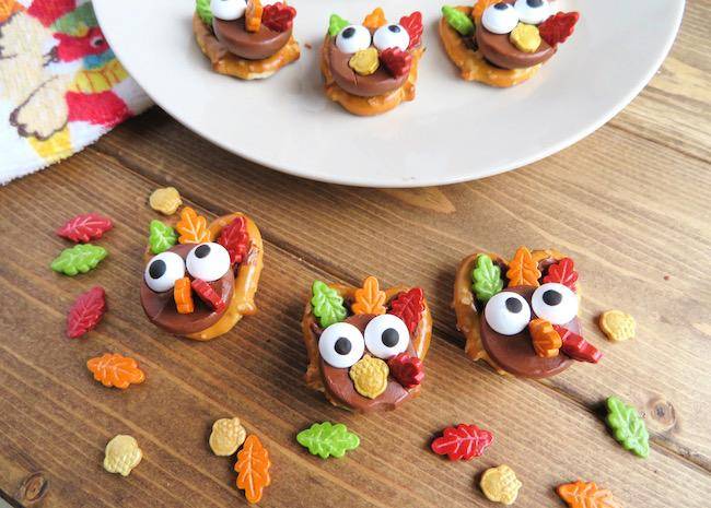 Turkey Pretzel Thanksgiving Cookies Recipes