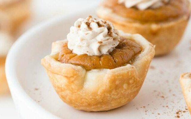 Mini Pumpkin Pie Bites Featured