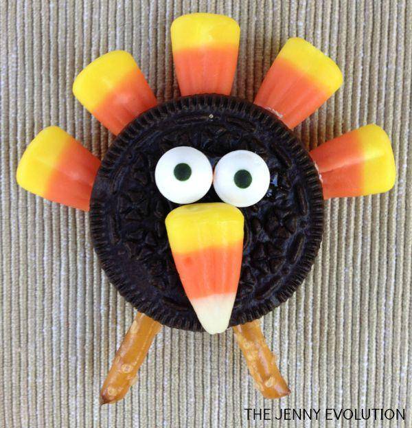 Candy Corn Turkey Cookies for Thanksgiving