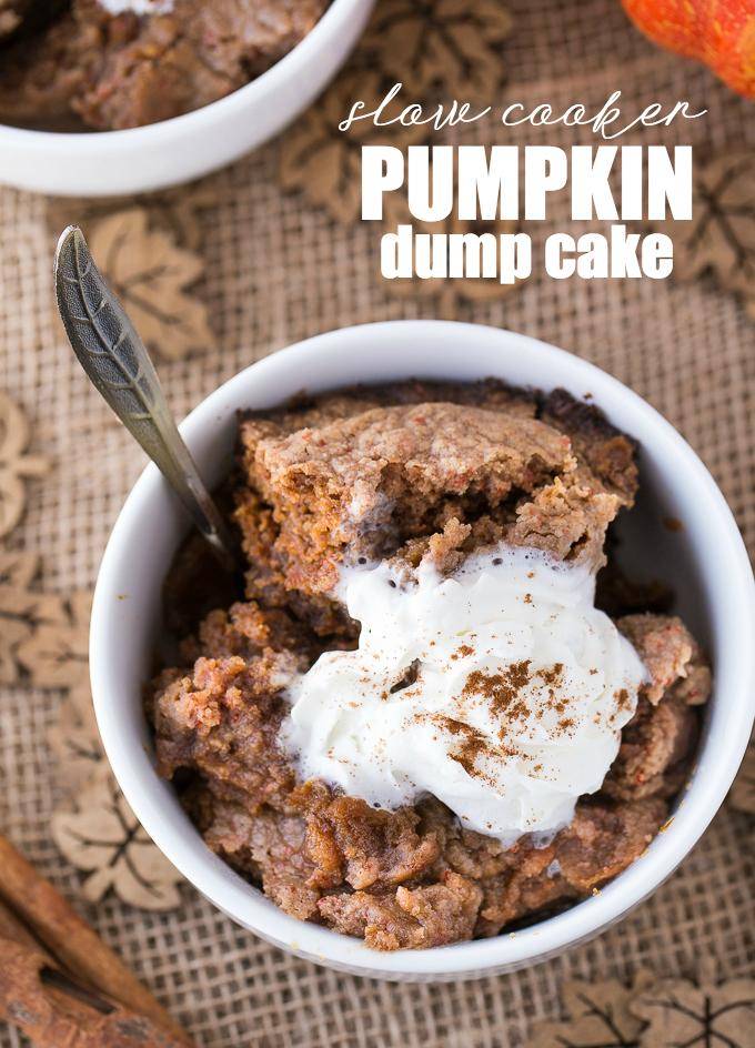 Pumpkin Dump Cake Easy Thanksgiving Crockpot Recipes