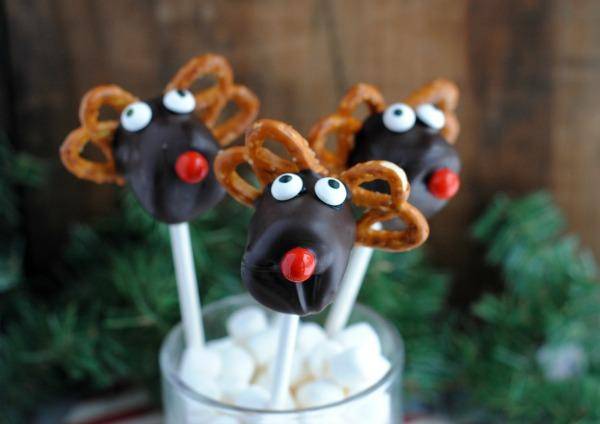 Reindeer Marshmallow Pops Recipe for Christmas