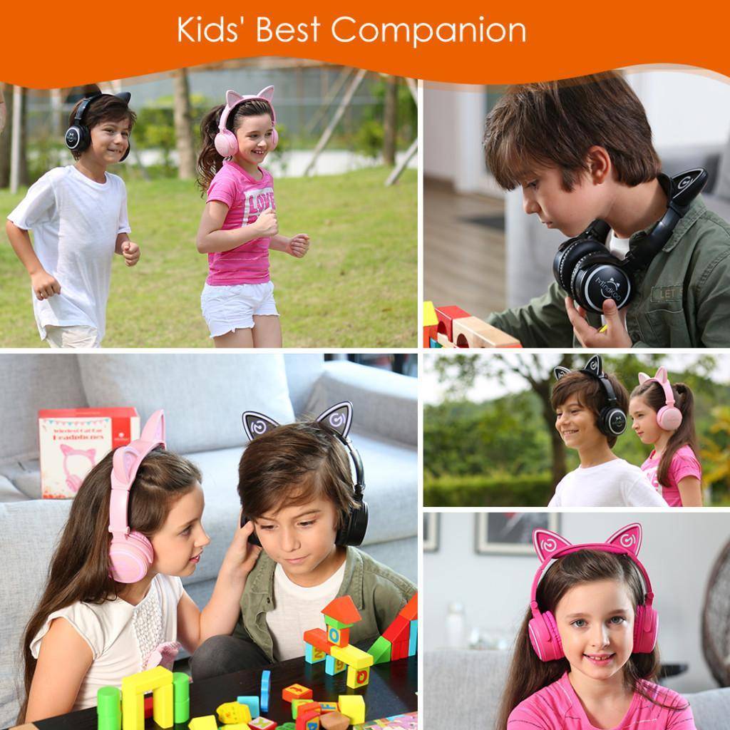 Wireless Kids Cat Ear Headphones