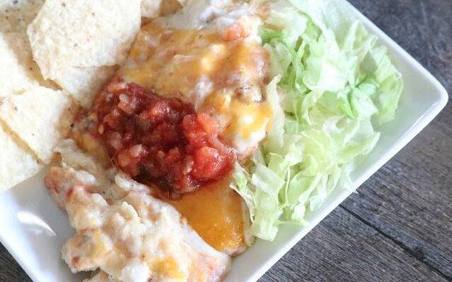 Crockpot Chicken Enchiladas Featured