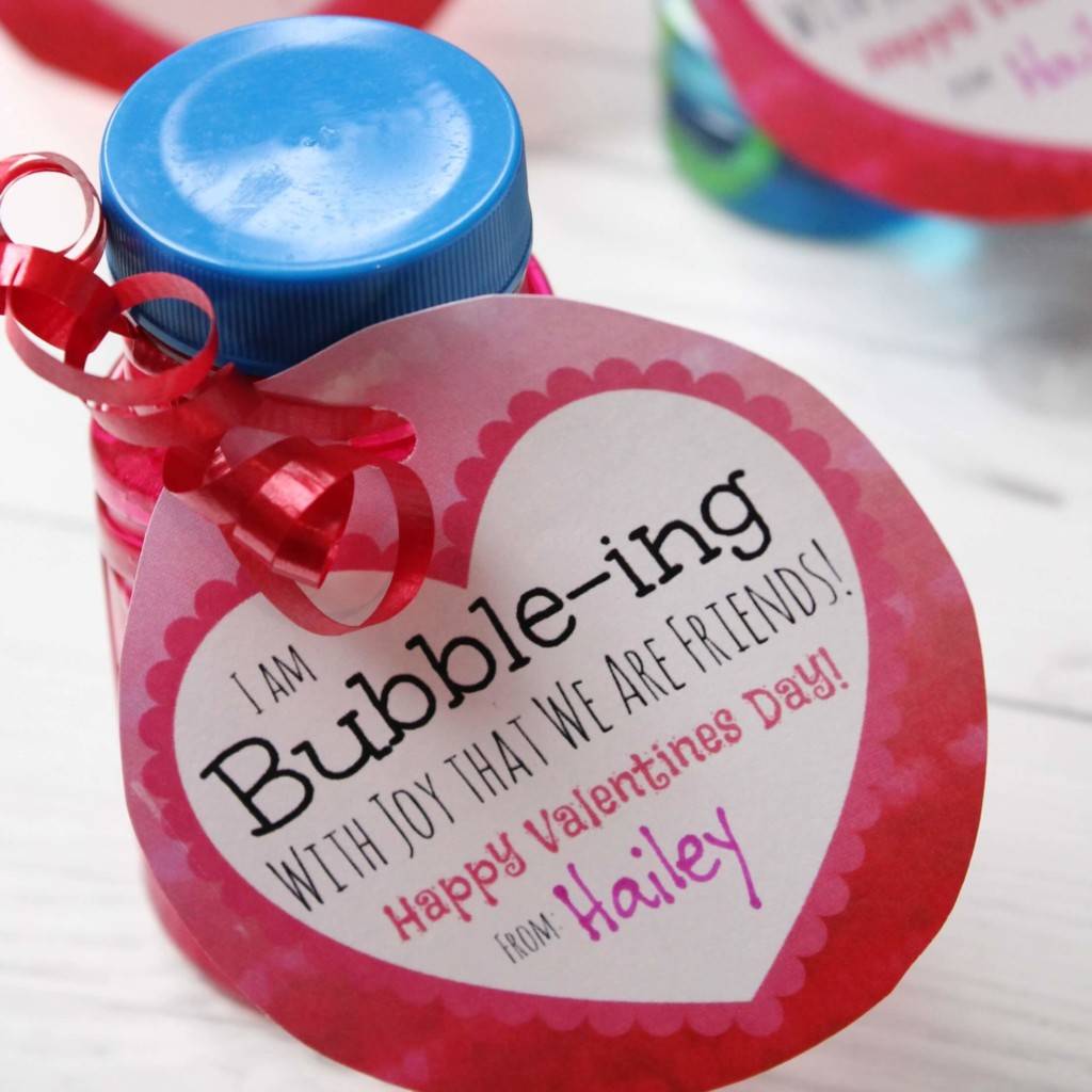 Bubbles Free Printable Dollar Store Valentines