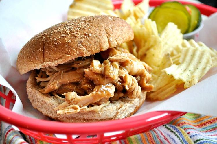 Root Beer Barbecued Chicken Crock Pot Dump Meals
