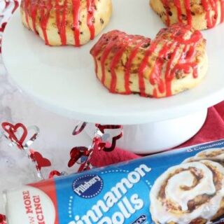 Valentine's Day Cinnamon Rolls Featured