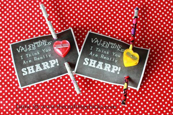 Pencil Dollar Store Valentines