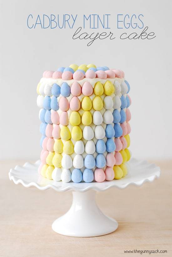 Cadbury Mni Eggs Easter Cake