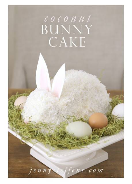 Coconut Bunny Easter Cakes