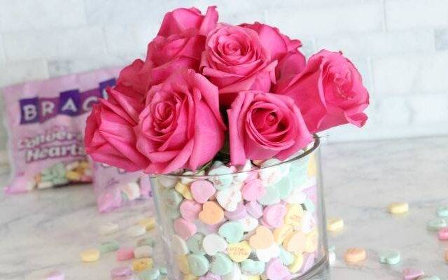 Conversation Hearts Vase