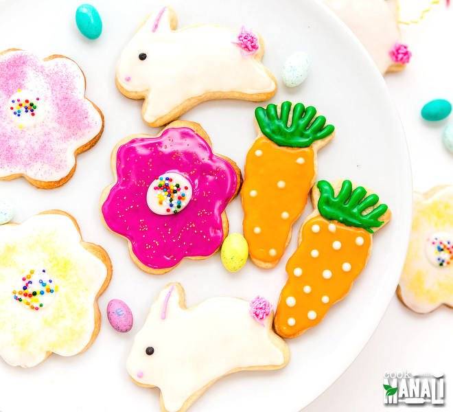 Eggless Sugar Cookies Easter Recipe