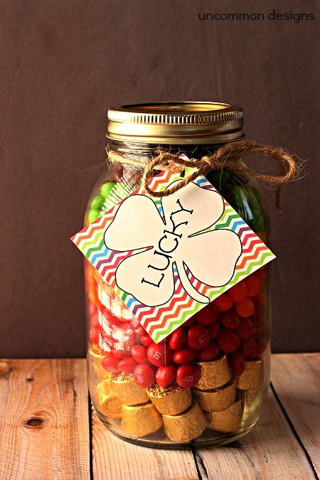 Mason Jar St. Patrick's Day DIY Teacher Gifts