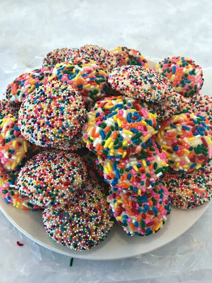 Rainbow Sprinkle Delicious Easter Cookies