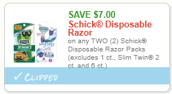 Schick Razors Coupons | Schick Hydro Silk, Schick Intuition Cheap Sales