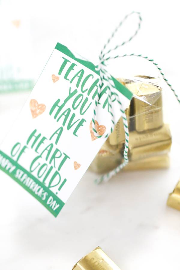 Heart of Gold St. Patrick's Day Teacher Gift Ideas