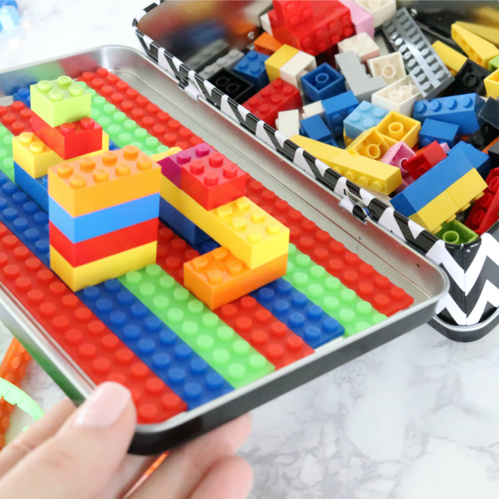 DIY LEGO Travel Case Made from Lunch Box