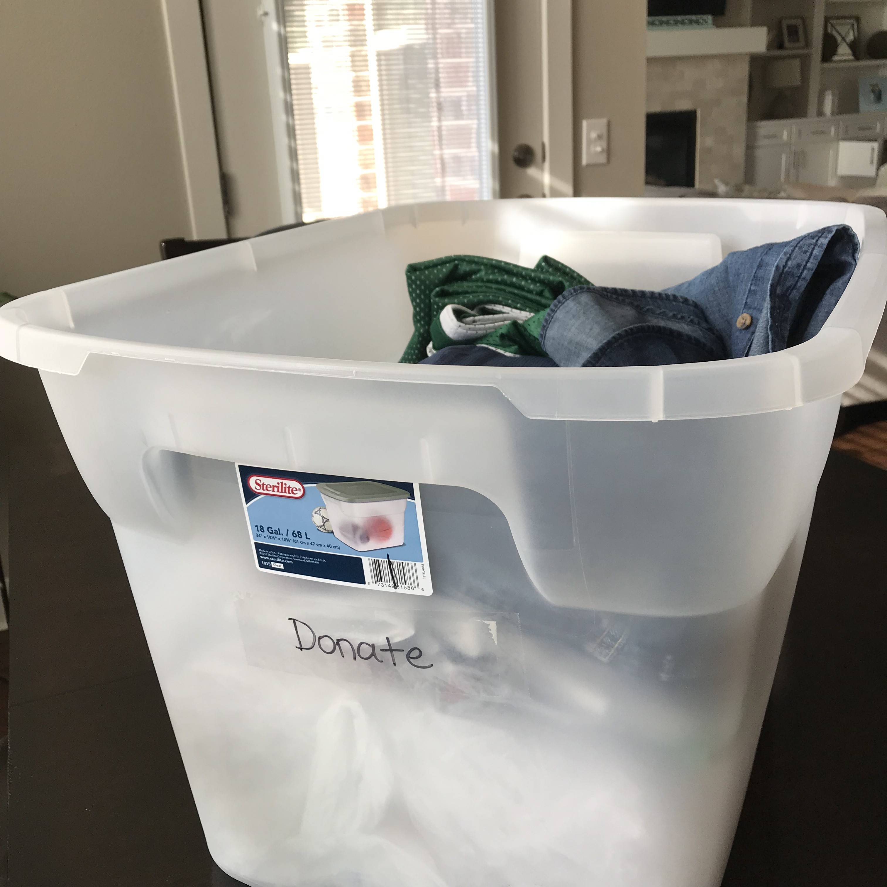 Start a Donation Pile and Donate it Quarterly