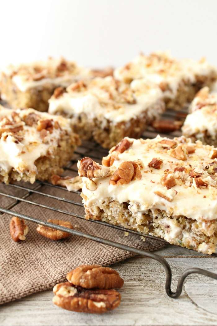 Easy Zucchini Bars with Icing